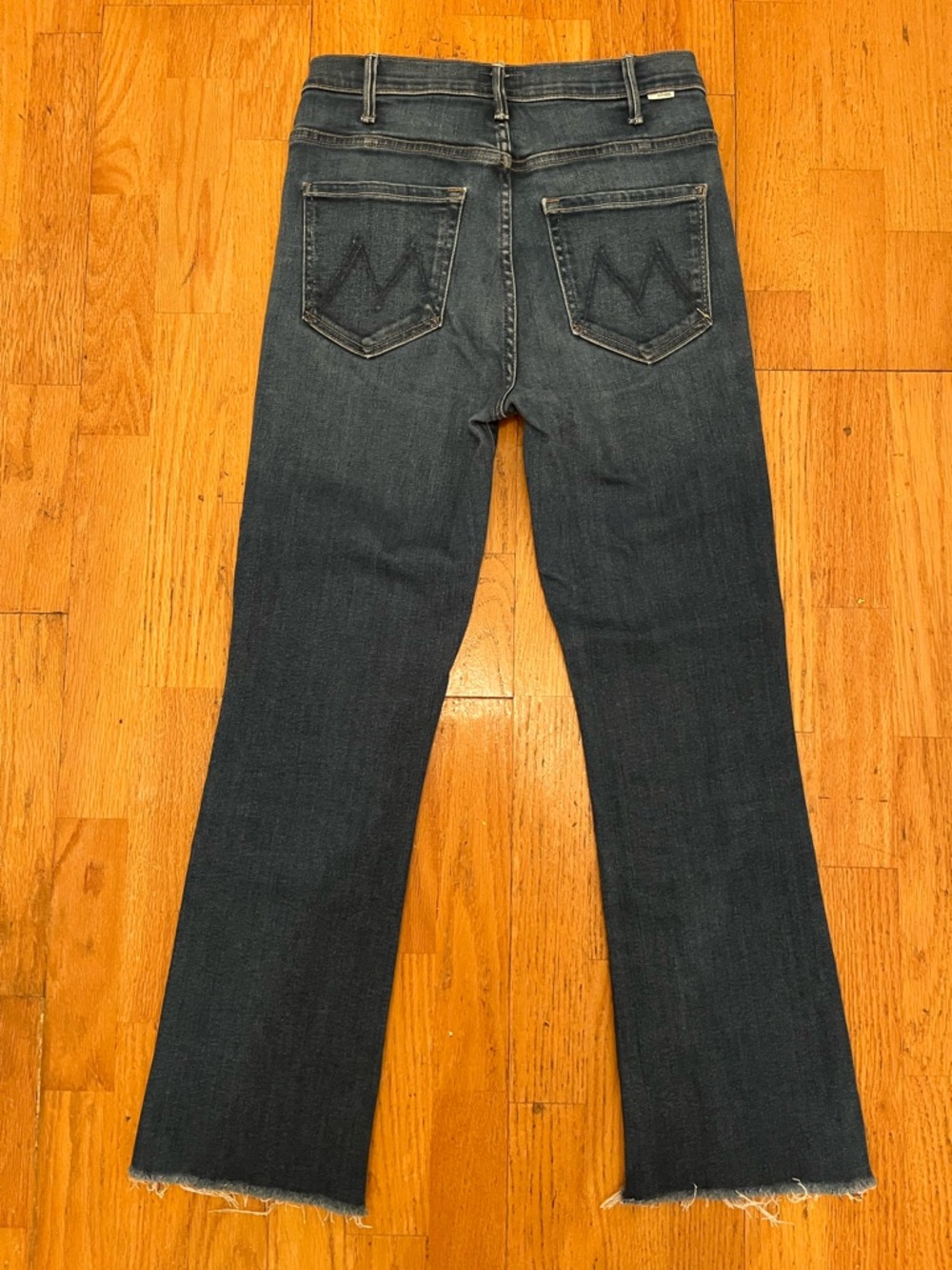 MOTHER denim the hustler ankle fray in home movies color (dark wash) - Picture 3 of 8